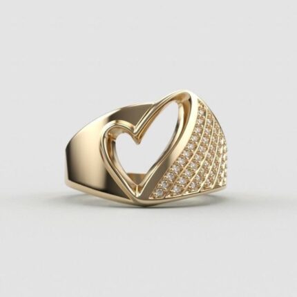 Love one side pull stylish Ring
